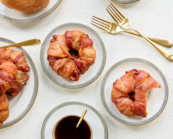 Outrageous Bacon Wrapped Donuts