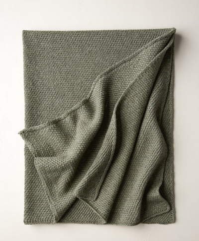 Diagonal Slip Stitch Blanket