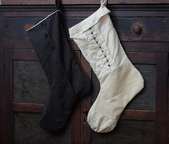 Upcycled Christmas Stockings Upcycled Christmas Stockings