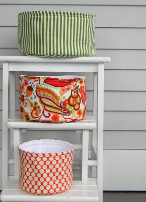 Round Nesting Fabric Baskets Pattern Round Nesting Fabric Baskets Pattern