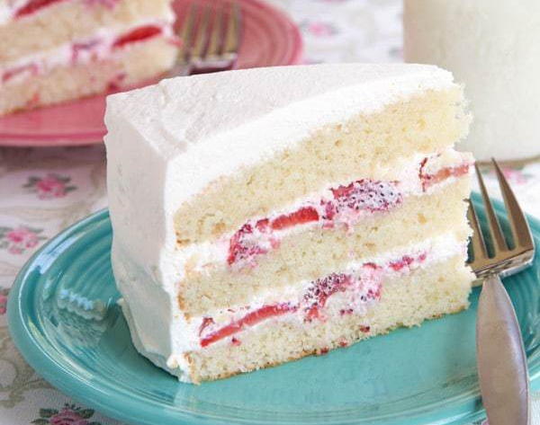 Gluten Free Strawberries and Cream Cake Gluten Free Strawberries and Cream Cake
