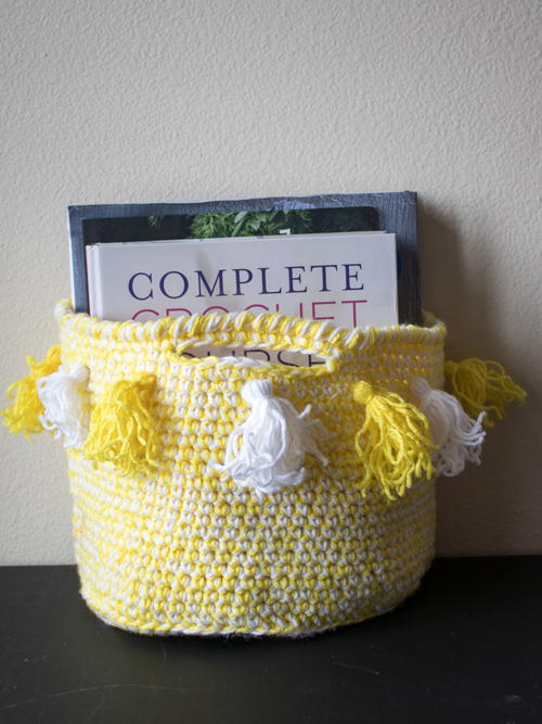 DIY Tassel Basket DIY Tassel Basket