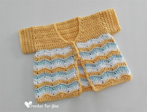 Chevron Spring Baby Cardigan Chevron Spring Baby Cardigan