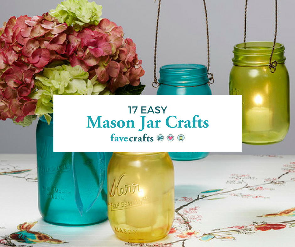 Download Free 17 Easy Crafts With Mason Jars Favecrafts Com PSD Mockup Template