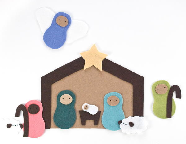 Felt Nativity Scene Playset Pattern Felt Nativity Scene Playset Pattern