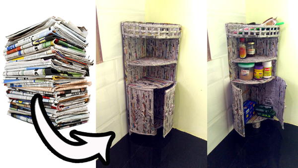 Newspaper Corner Shelf Newspaper Corner Shelf