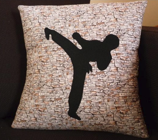 Ninja Applique DIY Throw Pillow Ninja Applique DIY Throw Pillow