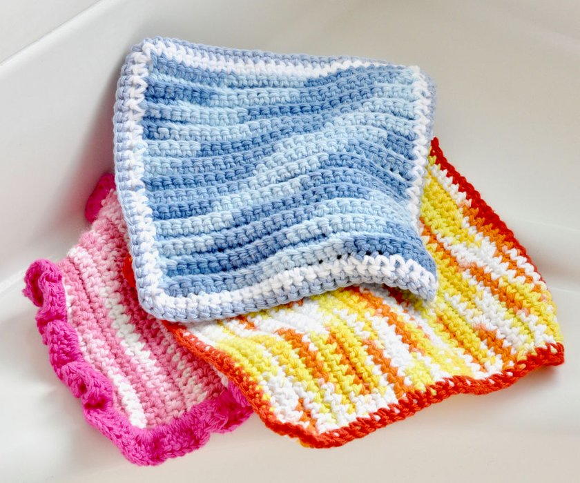 Quick And Easy Crochet Dishcloth | CheapThriftyLiving.com