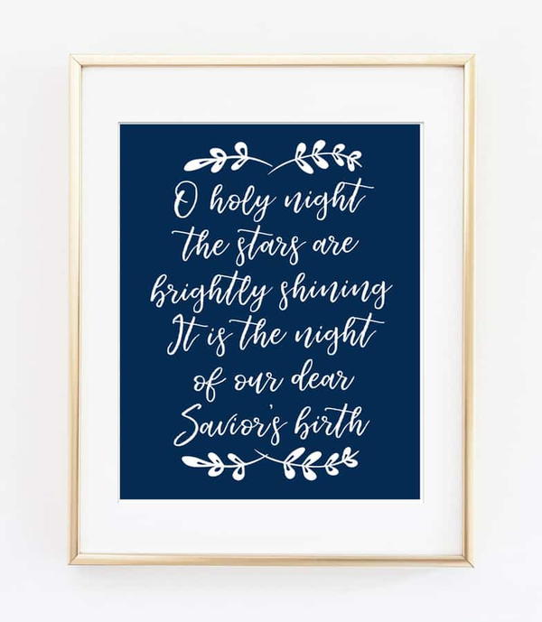 O Holy Night Free Printable