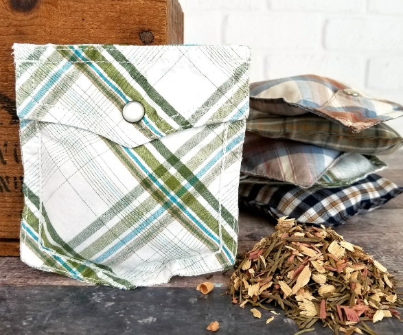 Upcycled Shirt Pocket Sachets Upcycled Shirt Pocket Sachets