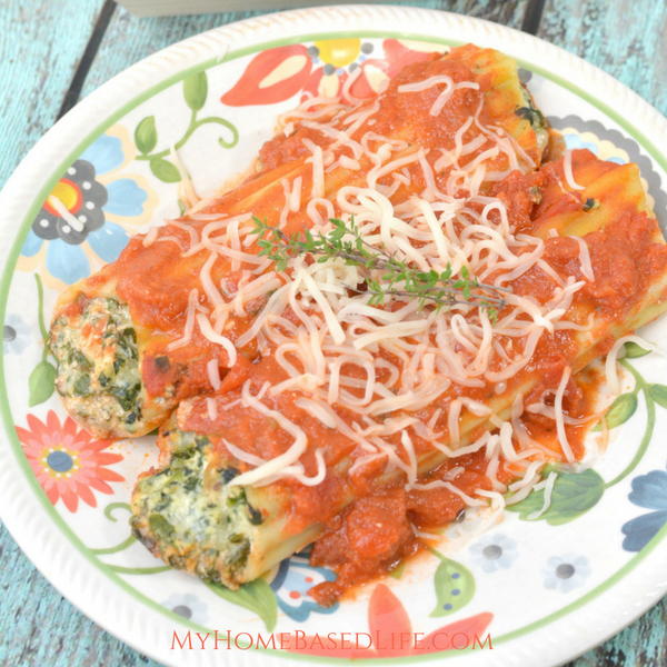 Spinach and Ricotta Manicotti Spinach and Ricotta Manicotti