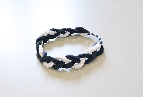 Braided T-shirt Crochet Headband