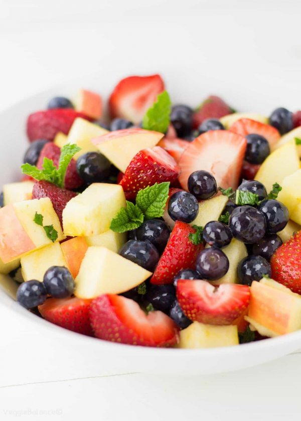 Lemon Mint Fruit Salad