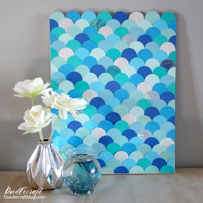 Mermaid Scales DIY Backdrop Art