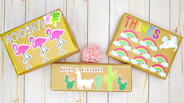 Custom Gift Wrap with Sticky Notes Custom Gift Wrap with Sticky Notes