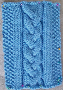 Braid Cable Stitch with Ribbing
