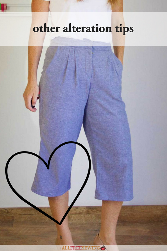 Other Alteration Tips Other Alteration Tips