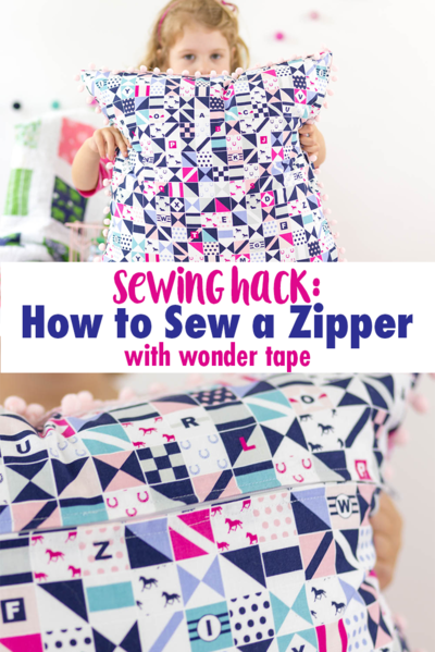 How to Sew a Zipper with Wonder Tape