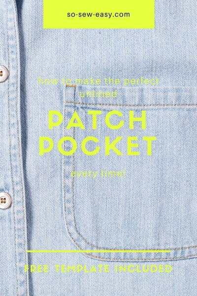 How to Make the Perfect Unlined Patch Pocket How to Make the Perfect Unlined Patch Pocket