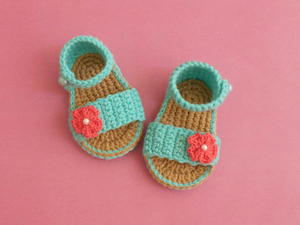 Easy Baby Gladiator Crochet Sandals Free Pattern