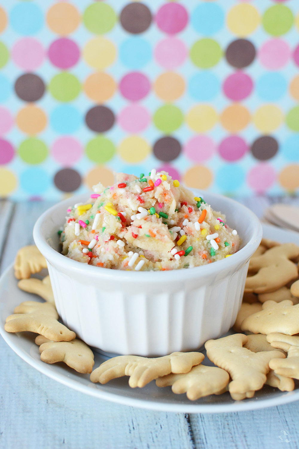 Rainbow Cookie Dough Dip Recipe | TheBestDessertRecipes.com