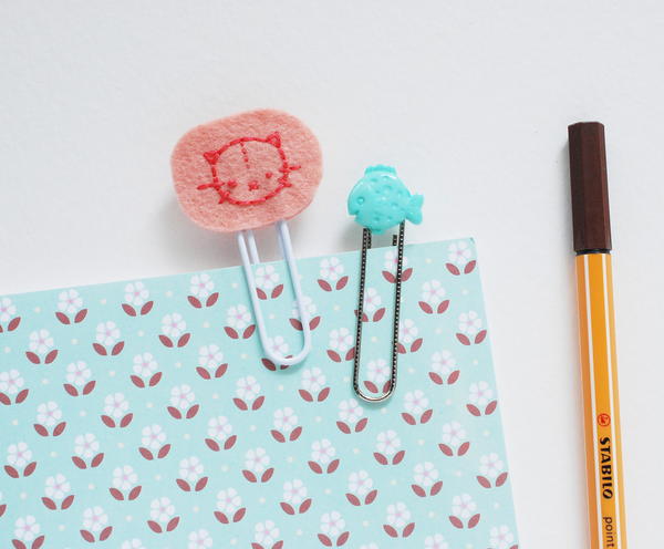 Felt Embroidery DIY Paper Clip Craft Felt Embroidery DIY Paper Clip Craft