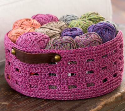 Grape Cordial Crochet Basket Grape Cordial Crochet Basket