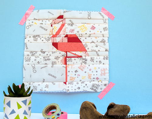 Flamingo Paper Piecing Quilt Block Flamingo Paper Piecing Quilt Block