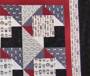 Beards and Beer Masculine Quilt Tutorial