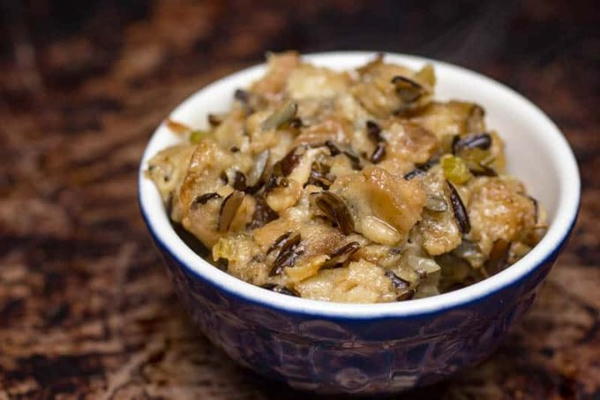 Instant Pot Wild Rice and Mushroom Dressing Instant Pot Wild Rice and Mushroom Dressing