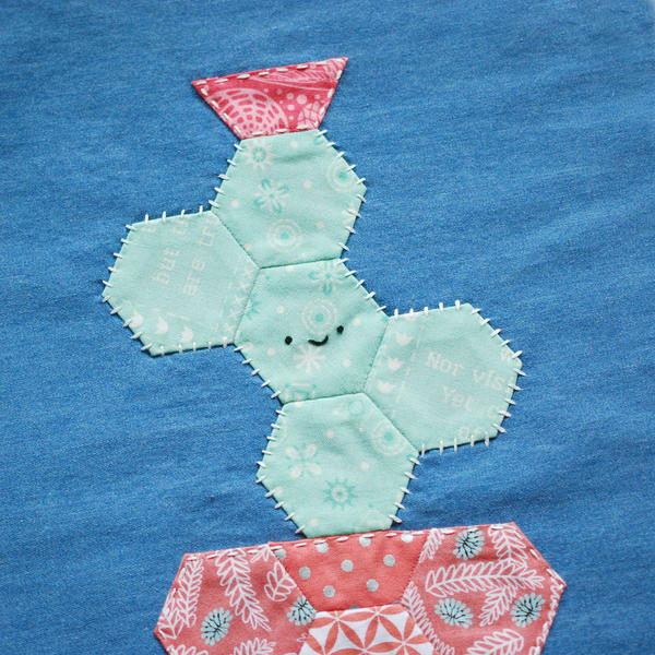 Embroidered Cactus Placemat Pattern Embroidered Cactus Placemat Pattern