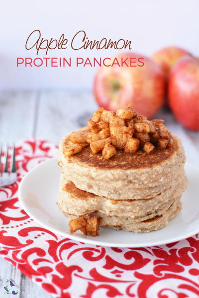 Luscious Apple Cinnamon Protein Pancakes Luscious Apple Cinnamon Protein Pancakes