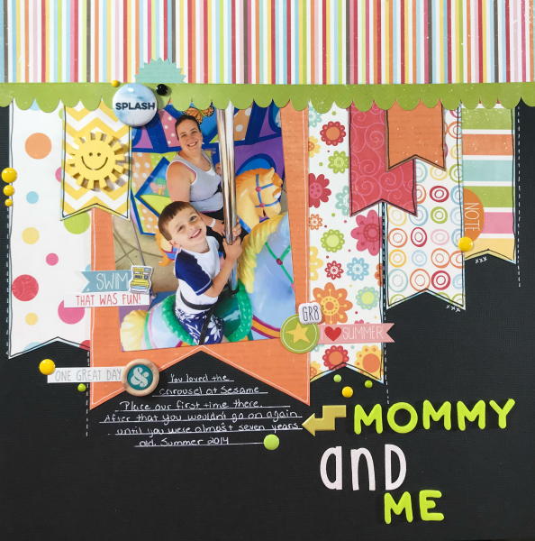 Mommy and Me Scrapbook Layout Mommy and Me Scrapbook Layout