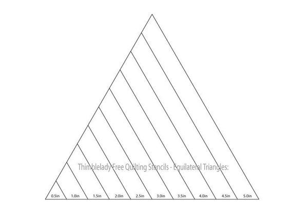 Triangle Quilting Stencil Triangle Quilting Stencil