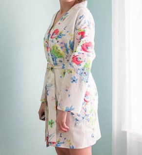 Vintage Sheet Robe Refashion Vintage Sheet Robe Refashion