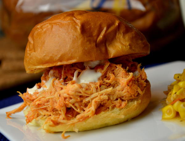 Slow Cooker Shredded Buffalo Chicken Slow Cooker Shredded Buffalo Chicken