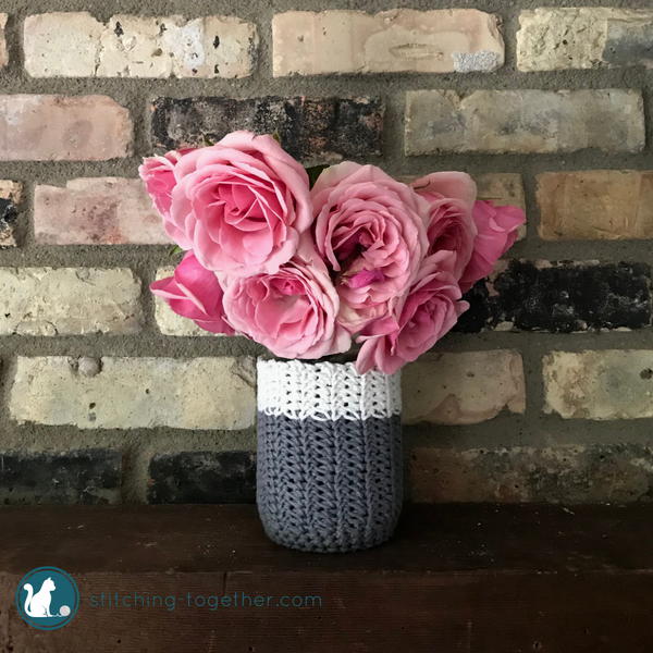 Crochet Mason Jar Cozy Crochet Mason Jar Cozy