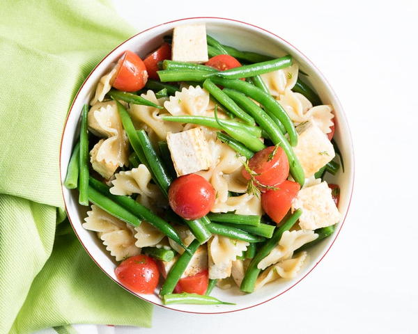 Summer Pasta Salad with Tofu Summer Pasta Salad with Tofu
