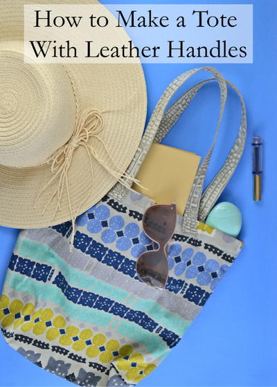How to Make a Tote Bag With Leather Handles