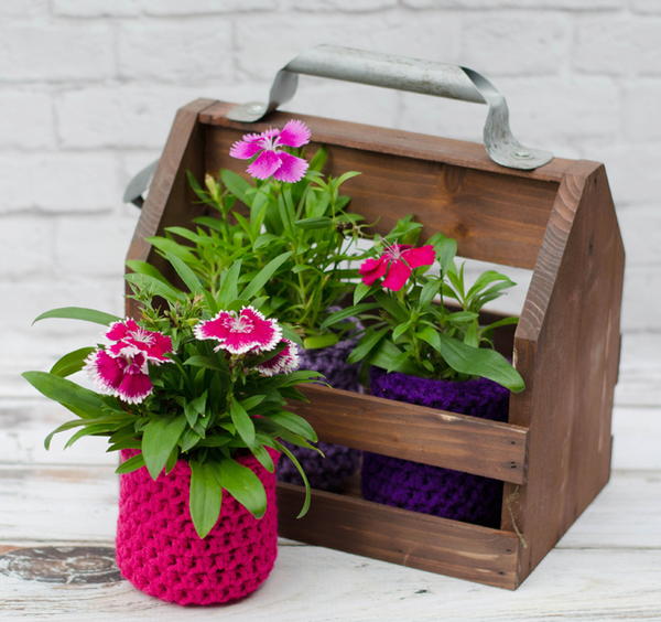 Crochet Flower Pot Crochet Flower Pot