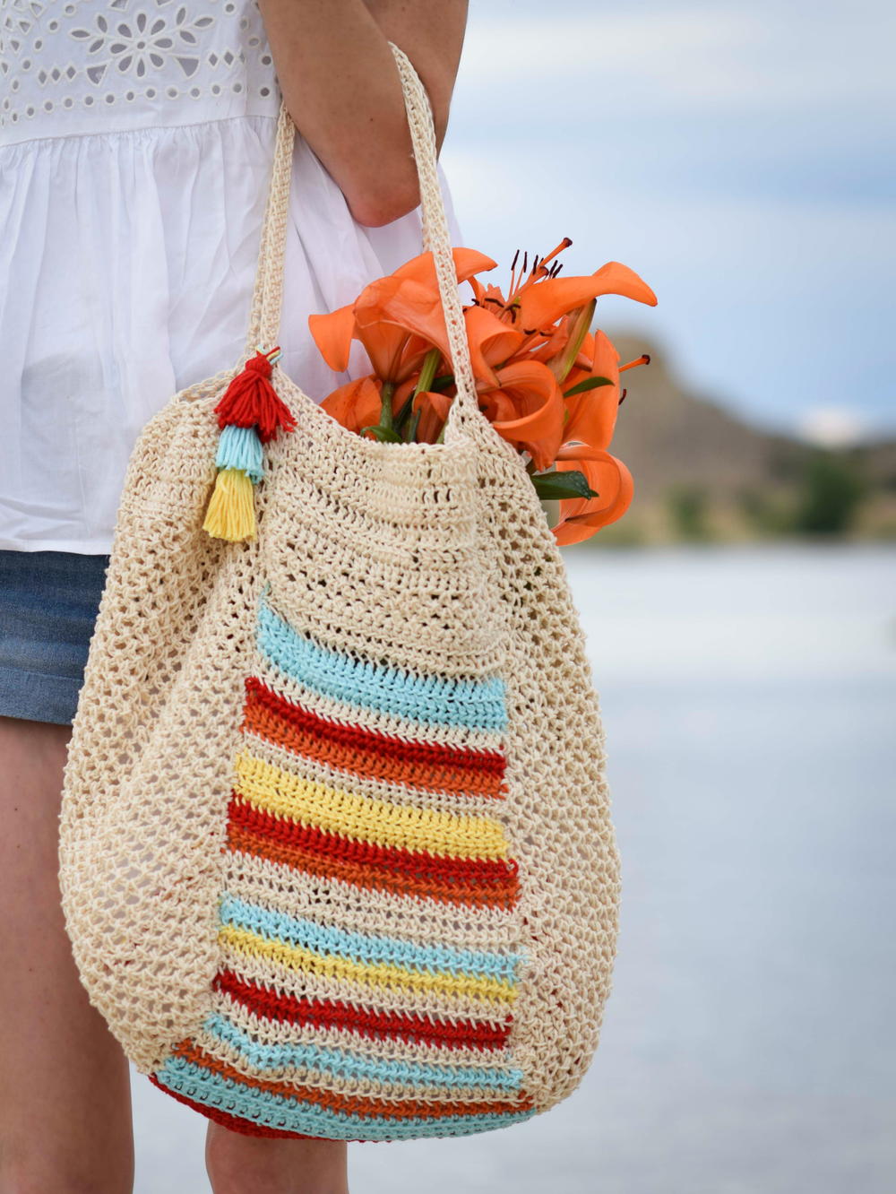 crochet summer bag