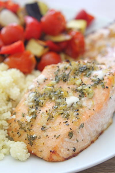 Lemon Herb Salmon Lemon herb salmon