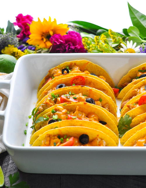 Dump and Bake Chicken Tacos Dump and Bake Chicken Tacos