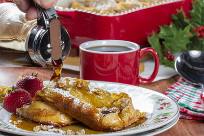 Eggnog French Toast Bake