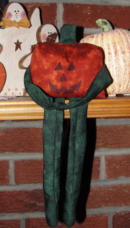 Fabric Pumpkin Doll