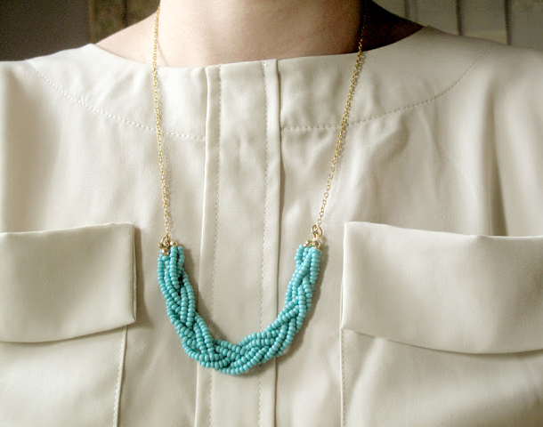 Braided Seed Bead Necklace Braided Seed Bead Necklace