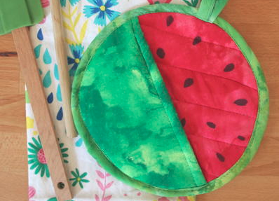 Watermelon DIY Potholder Tutorial Watermelon DIY Potholder Tutorial
