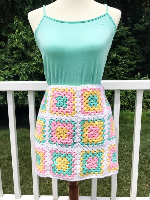 Sunshine Granny Square Apron Sunshine Granny Square Apron