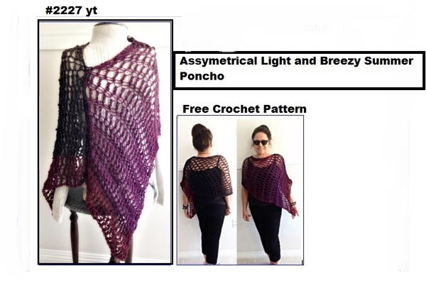 Light Breezy Asymmetrical Summer Poncho Light Breezy Asymmetrical Summer Poncho