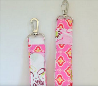 Vera Bradley-Inspired DIY Wrist Strap Keychains Vera Bradley-Inspired DIY Wrist Strap Keychains